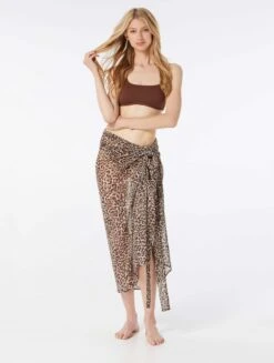 MICHAEL Michael Kors Wrap Cover Up Skirt - Wildcat