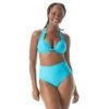 Coco Contours Cameo Halter Bra Sized Underwire Bikini Top - Keepsake -Beach Fit Fashion T32082 459