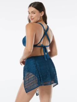 Coco Contours Regal Draped Bra Sized Underwire Push Up Bikini Top - Keepsake -Beach Fit Fashion T32117 439 alt03