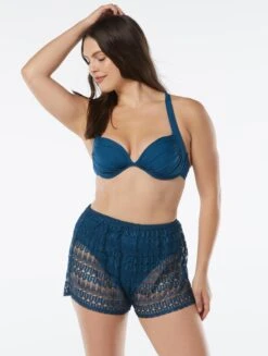 Coco Contours Regal Draped Bra Sized Underwire Push Up Bikini Top - Keepsake -Beach Fit Fashion T32117 439 alt04