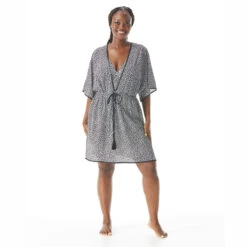 Coco Contours Breeze V-Neck Caftan Cover Up - Villa Cheetah
