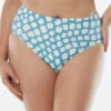 Coco Contours Onyx High Waisted Bikini Bottom - Abstract Giraffe