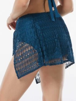 Coco Contours Pacific Sarong Swim Skirt - Crochet -Beach Fit Fashion T63111 439 alt03