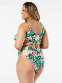 Coco Reef Elevate Bra Sized Shirred Underwire Bikini Top - Passion Flower -Beach Fit Fashion U26461 006 alt01 R