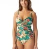 Coco Reef Enrapture Bra Sized Underwire One Piece Swimsuit - Passion Flower -Beach Fit Fashion U26476 006 R