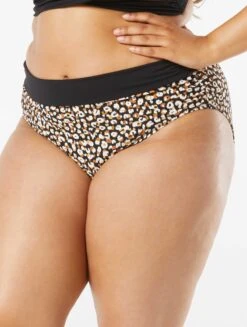 Coco Reef Impulse High Waist Rollover Bikini Bottom - Wild Cheetah -Beach Fit Fashion U27208 006 alt06 R