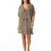 Coco Reef Raya Cover Up Dress - Wild Cheetah Ikat -Beach Fit Fashion U28483 006 R