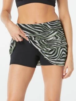 Coco Reef Sway Swim Skort - Wild Zebra 9 Coco Reef Sway Swim Skort - Wild Zebra -Beach Fit Fashion U29126 004 alt02