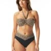 Coco Reef Five Way Bra Sized Underwire Bikini Top - Ikat Stripe -Beach Fit Fashion U30988 006 R