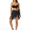 Coco Reef Entice Fringe Sarong Cover Up - Fringe -Beach Fit Fashion U32505 006 R