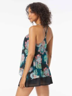 Coco Reef Current Bra Sized Mesh Layer Underwire Tankini Top - Tropical Lotus -Beach Fit Fashion U35035 006 alt03