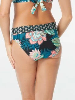 Coco Reef Verso High Waist Reversible Bikini Bottom - Tropical Lotus -Beach Fit Fashion U35289 006 alt03