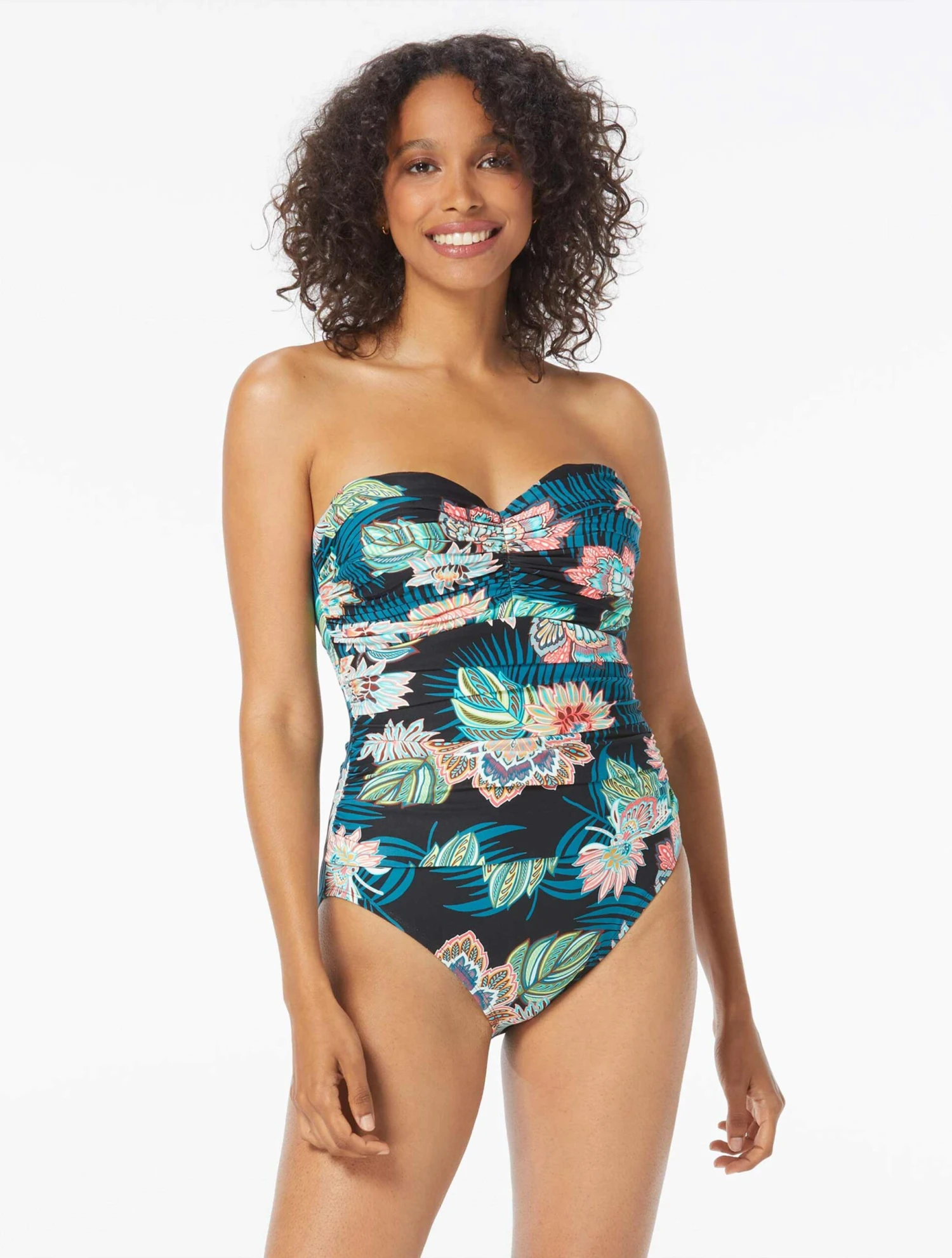 Coco Reef Charisma Bra Sized Underwire Bandeau One Piece Swimsuit - Tropical Lotus 3 Coco Reef Charisma Bra Sized Underwire Bandeau One Piece Swimsuit - Tropical Lotus