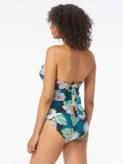 Coco Reef Charisma Bra Sized Underwire Bandeau One Piece Swimsuit - Tropical Lotus 11 Coco Reef Charisma Bra Sized Underwire Bandeau One Piece Swimsuit - Tropical Lotus -Beach Fit Fashion U35482 006 alt01