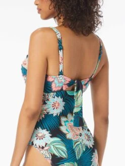 Coco Reef Charisma Bra Sized Underwire Bandeau One Piece Swimsuit - Tropical Lotus 13 Coco Reef Charisma Bra Sized Underwire Bandeau One Piece Swimsuit - Tropical Lotus -Beach Fit Fashion U35482 006 alt03