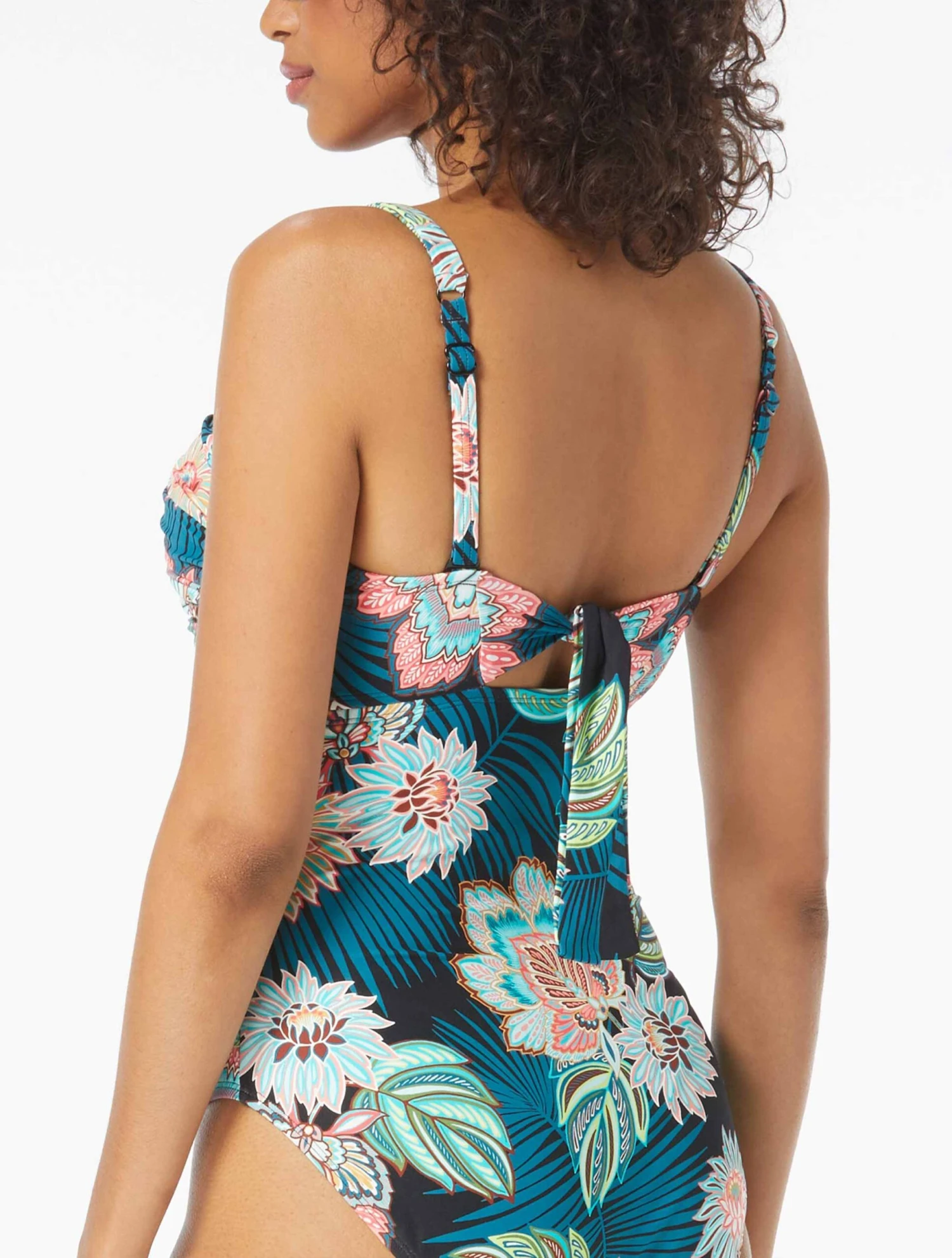 Coco Reef Charisma Bra Sized Underwire Bandeau One Piece Swimsuit - Tropical Lotus 6 Coco Reef Charisma Bra Sized Underwire Bandeau One Piece Swimsuit - Tropical Lotus - Image 4