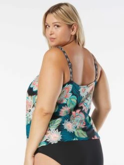 Coco Reef Ultra Fit Bra Sized Underwire Tankini Top - Tropical Lotus 23 Coco Reef Ultra Fit Bra Sized Underwire Tankini Top - Tropical Lotus -Beach Fit Fashion U35685 006 alt11
