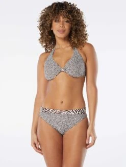 Coco Reef Verso Bra Sized Twist Reversible Underwire Bikini Top - Native Zebra -Beach Fit Fashion U39288 225 alt05