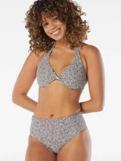 Coco Reef Verso Bra Sized Twist Reversible Underwire Bikini Top - Native Zebra -Beach Fit Fashion U39288 225 alt06