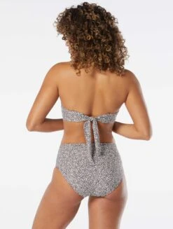 Coco Reef Charisma Pleated Bra Sized Underwire Bandeau Bikini Top - Native Cheetah -Beach Fit Fashion U40474 225 alt03