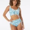 Coco Reef Elevate Bra Sized Shirred Underwire Bikini Top - Royal Palm -Beach Fit Fashion U43461 438
