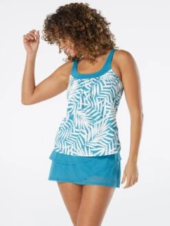 Coco Reef Ultra Fit Bra Sized Underwire Tankini Top - Royal Palm -Beach Fit Fashion U43685 438 alt02