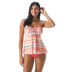 Coco Reef Harmony Bra Sized Underwire Tankini Top - Paloma Stripe -Beach Fit Fashion U74217 816 alt02