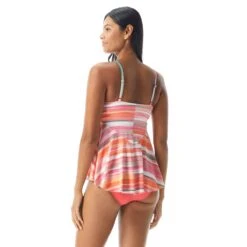 Coco Reef Harmony Bra Sized Underwire Tankini Top - Paloma Stripe -Beach Fit Fashion U74217 816 alt03