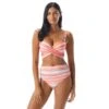 Coco Reef Five Way Bra Sized Underwire Bikini Top - Paloma Stripe -Beach Fit Fashion U74988 816