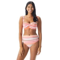 Coco Reef Five Way Bra Sized Underwire Bikini Top - Paloma Stripe -Beach Fit Fashion U74988 816 alt02