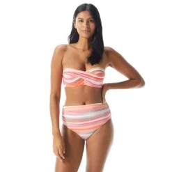 Coco Reef Five Way Bra Sized Underwire Bikini Top - Paloma Stripe -Beach Fit Fashion U74988 816 alt04