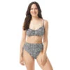 Coco Reef Supreme Bra Sized Shirred Underwire Bikini Top - St. Tropez Leopard -Beach Fit Fashion U80460 006