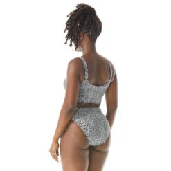 Coco Reef Elevate Bra Sized Shirred Underwire Bikini Top - St. Tropez Leopard -Beach Fit Fashion U80461 006 alt02