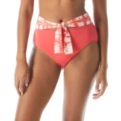 Coco Reef Lure Tie Front High Waist Bikini Bottom - The Coast Tie Dye 8 Coco Reef Lure Tie Front High Waist Bikini Bottom - The Coast Tie Dye -Beach Fit Fashion U83426 816 alt02
