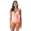 Coco Reef Enrapture Bra Sized Wrap Underwire Tankini Top - The Coast Tie Dye -Beach Fit Fashion U83466 816