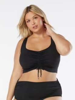 Coco Reef Elevate Bra Sized Shirred Underwire Bikini Top - Classic Solids