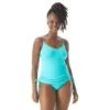 Coco Reef Marvel Bra Sized Shirred Side Underwire Tankini Top - Classic Solids