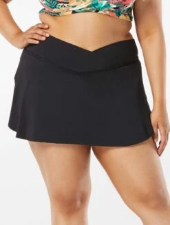 Coco Reef Serene Cross Over Swim Skort - Classic Solids -Beach Fit Fashion U95486 006 alt03 R