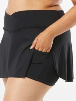 Coco Reef Serene Cross Over Swim Skort - Classic Solids -Beach Fit Fashion U95486 006 alt05 R