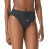 Vince Camuto Drawstring High Waist Bikini Bottom - Solids -Beach Fit Fashion V09738 001