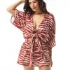 Vince Camuto Convertible Cover Up Romper - Ikat Isle -Beach Fit Fashion V19916 609 R