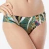 Vince Camuto Shirred Smooth Fit Cheeky Bikini Bottom - Rainforest -Beach Fit Fashion V20561 001
