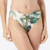 Vince Camuto High Leg Twist Front Bikini Bottom - Rainforest -Beach Fit Fashion V20733 110