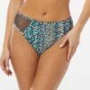 Vince Camuto High Leg Bikini Bottom - Abstract Animal -Beach Fit Fashion V28722 408