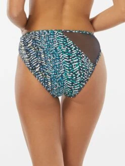 Vince Camuto High Leg Bikini Bottom - Abstract Animal -Beach Fit Fashion V28722 408 alt02