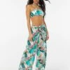 Vince Camuto Wrap Tie Cover Up Pants - Balines Floral -Beach Fit Fashion V31914 970