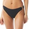 Vince Camuto Ring High Leg Bikini Bottom - Ripple Effect -Beach Fit Fashion V69631 001 R