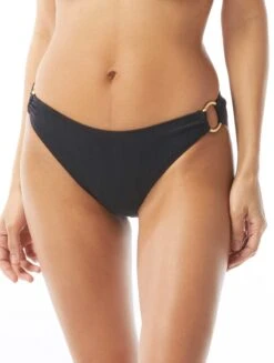 Vince Camuto Ring High Leg Bikini Bottom - Ripple Effect