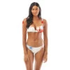 Vince Camuto V-Wire Tie Strap Bikini Top - Bright Floral 2 Vince Camuto V-Wire Tie Strap Bikini Top - Bright Floral -Beach Fit Fashion V87707 110