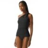 Carmen Marc Valvo One Shoulder Cut Out Tankini Top - Twisted Tides -Beach Fit Fashion c66470 001 1 1